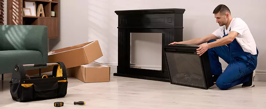 Old Rusted Metal Fireplace Repair And Replacement in Bridgetown, OH